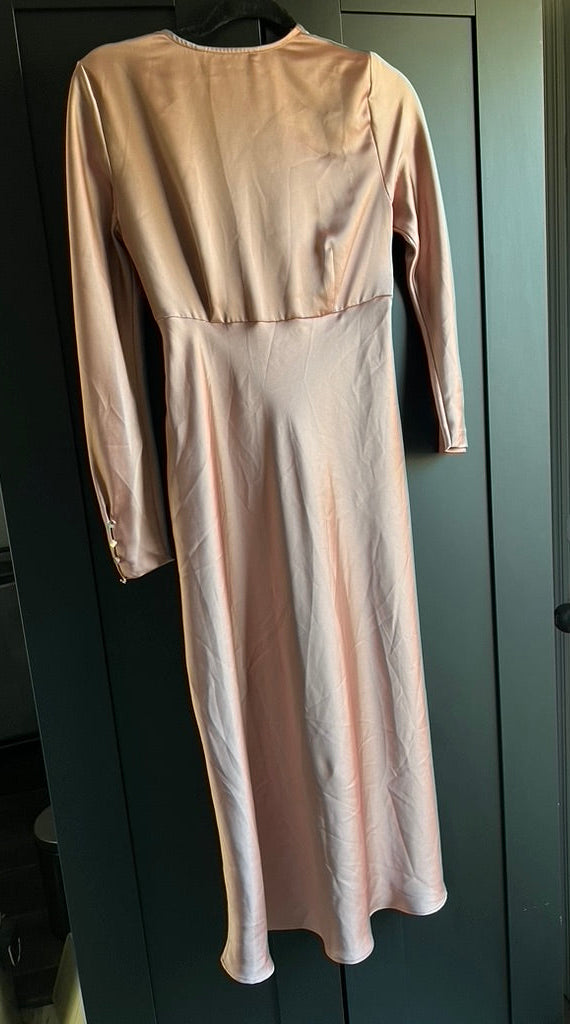 Zara rose gold midi dress