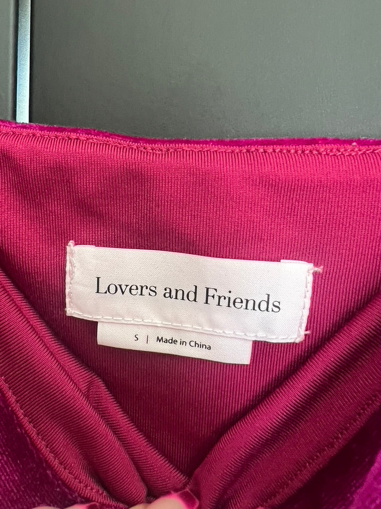 Lovers & Friends velvet bodysuit