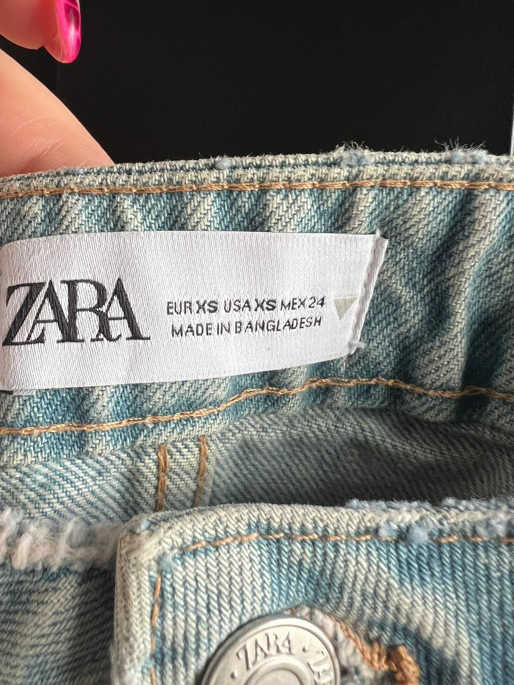 Zara denim tank