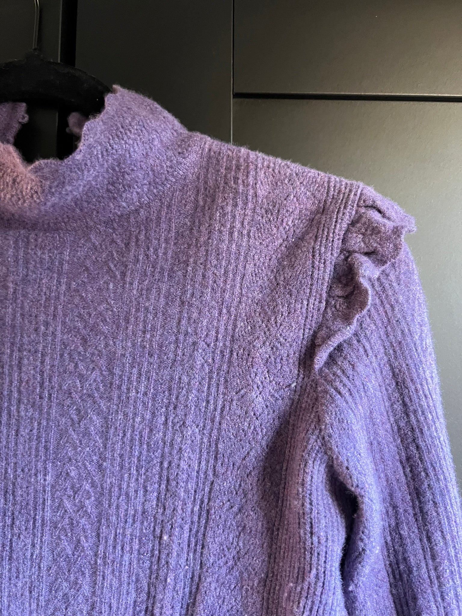 Purple Polo Ralph Lauren wool sweater