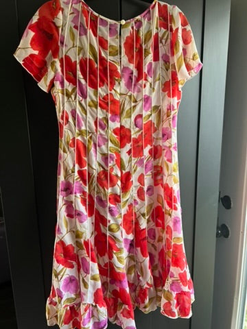 Vintage sheer floral dress