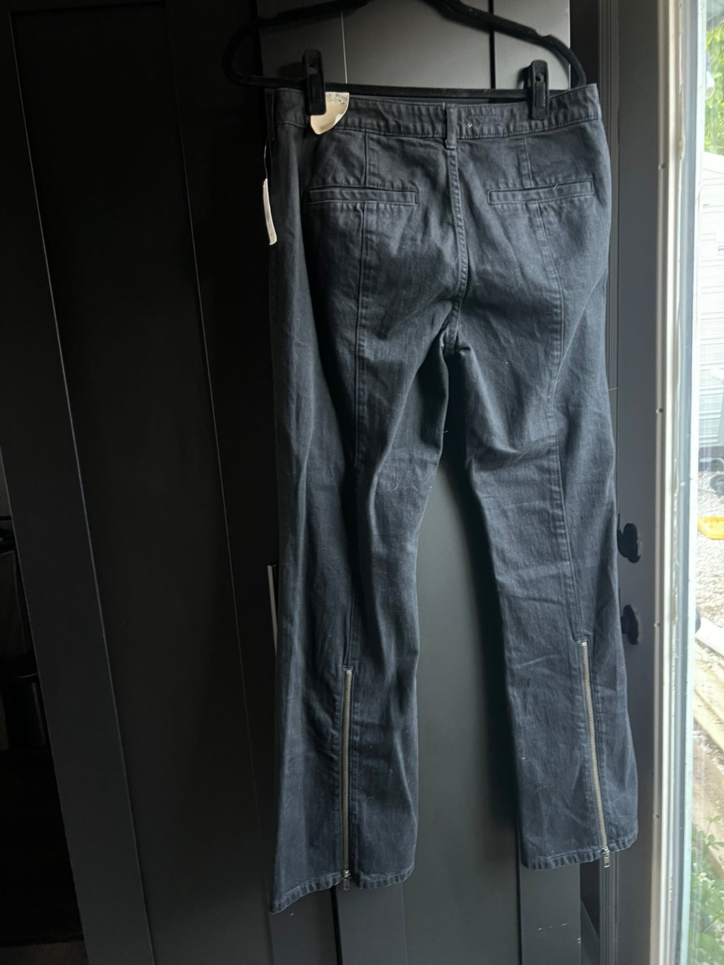Anthropologie black flare jeans