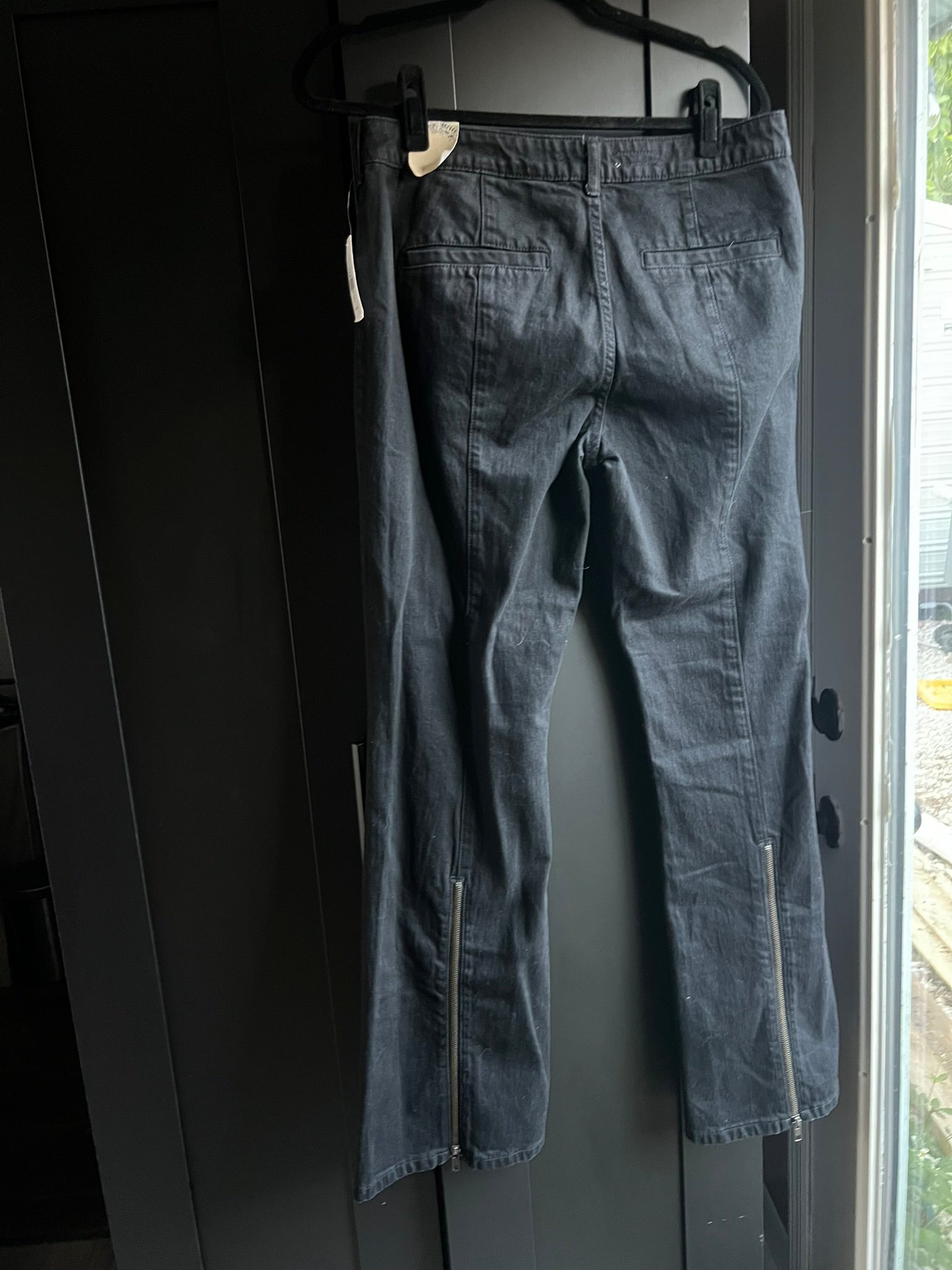 Anthropologie black flare jeans