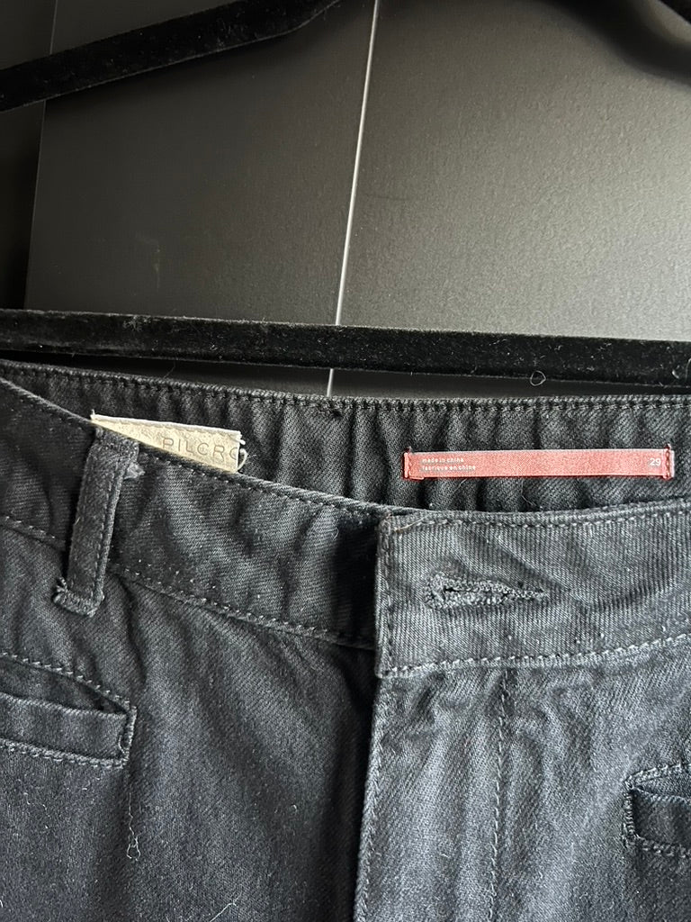 Anthropologie black flare jeans