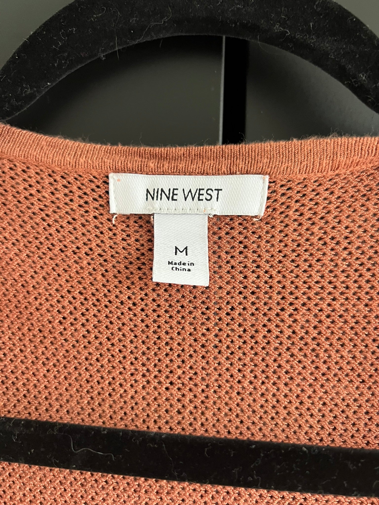 Orange crop knit cardigan