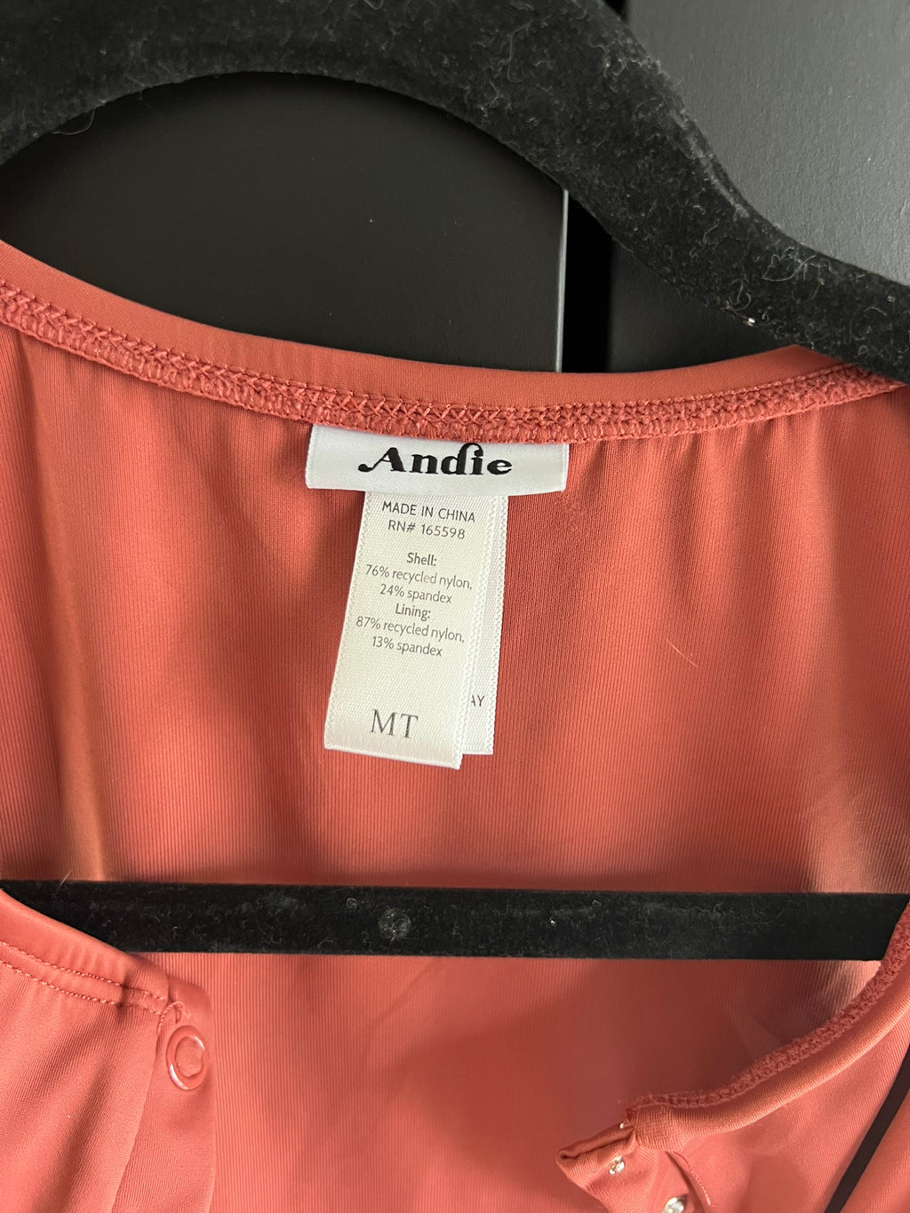 Orange Andie one piece swimsuit