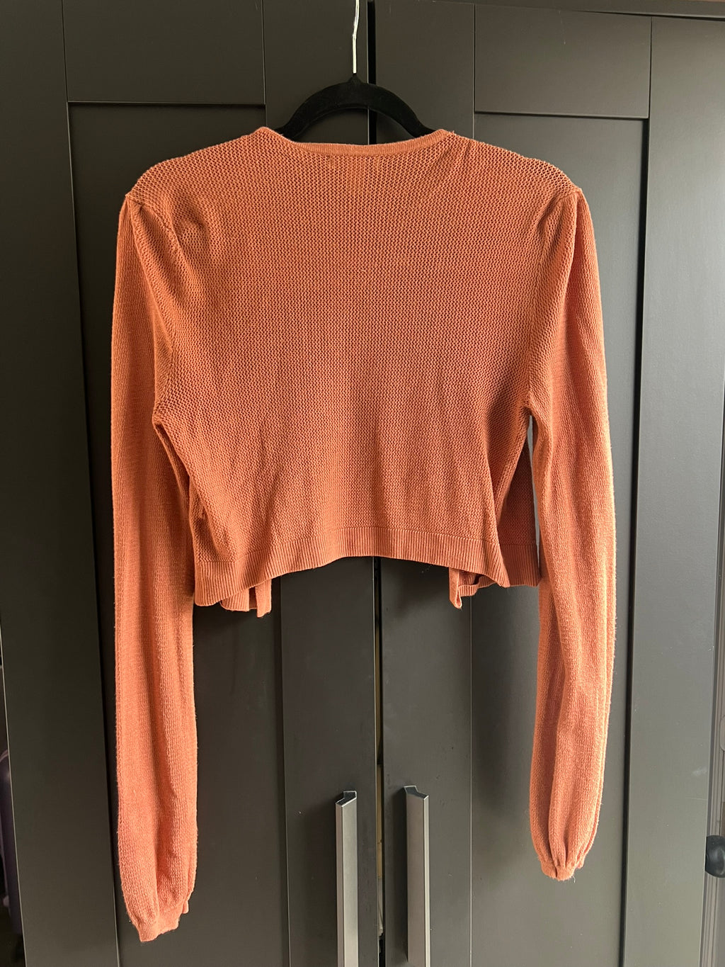 Orange crop knit cardigan