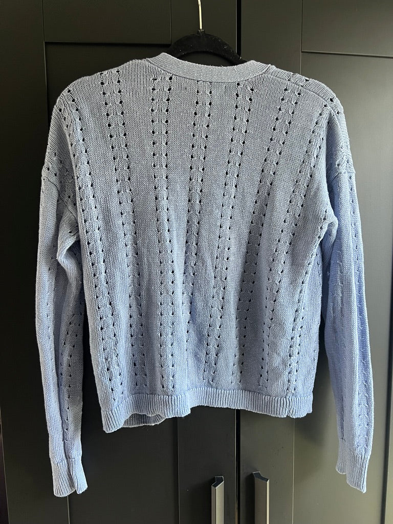 100% Italian linen knit cardigan