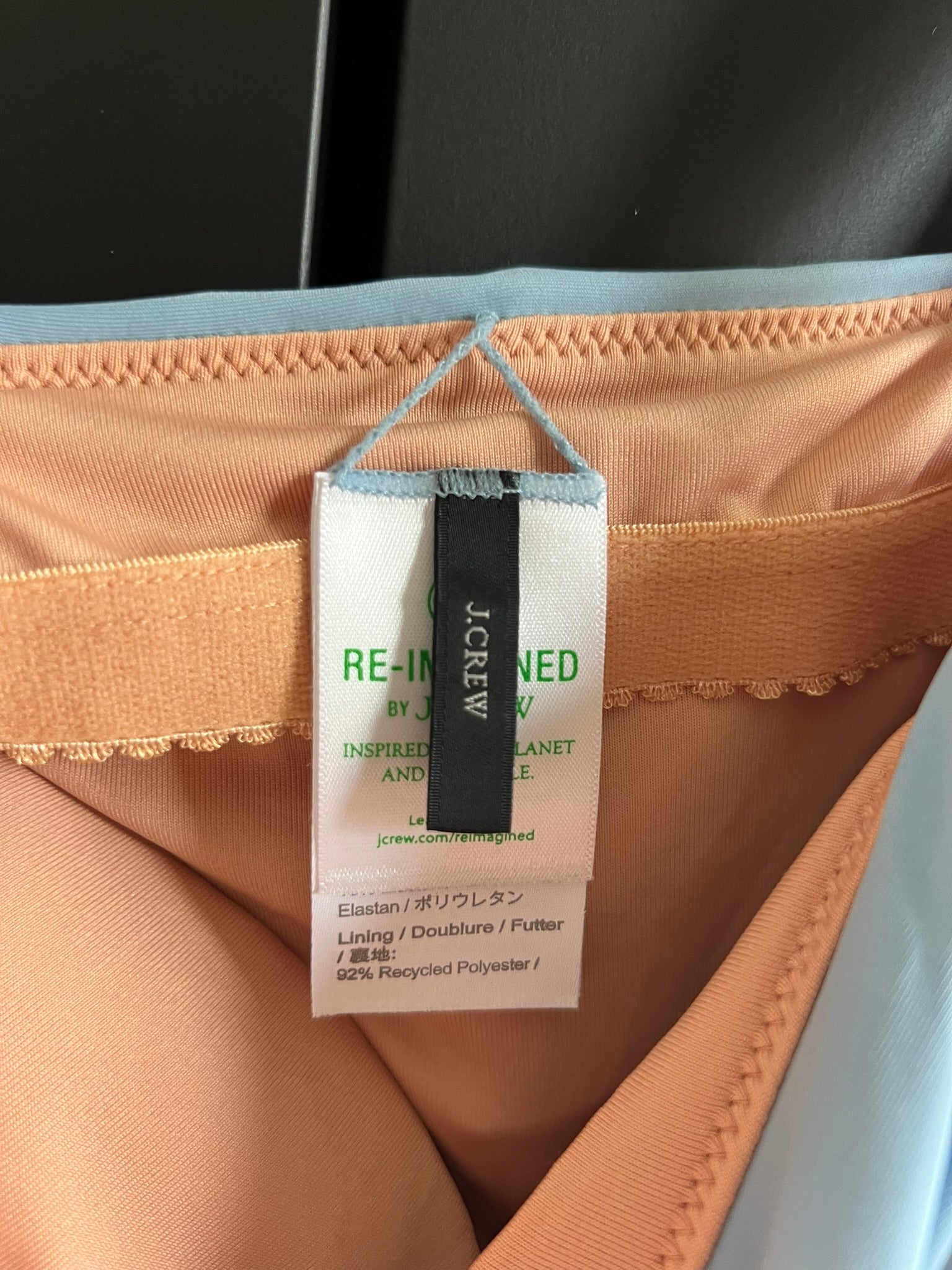 Blue one piece swimsuit