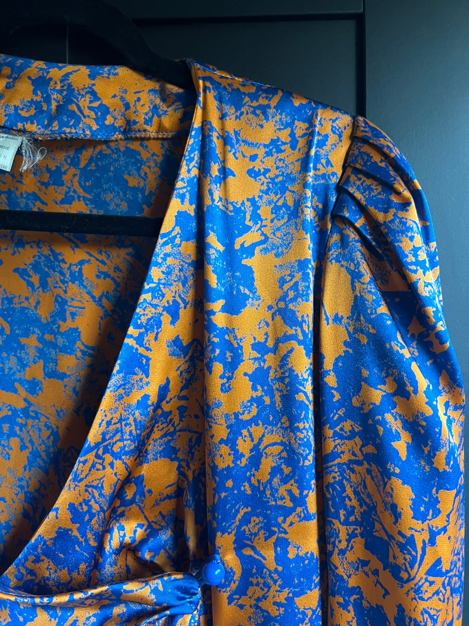 Vintage French silk blouse