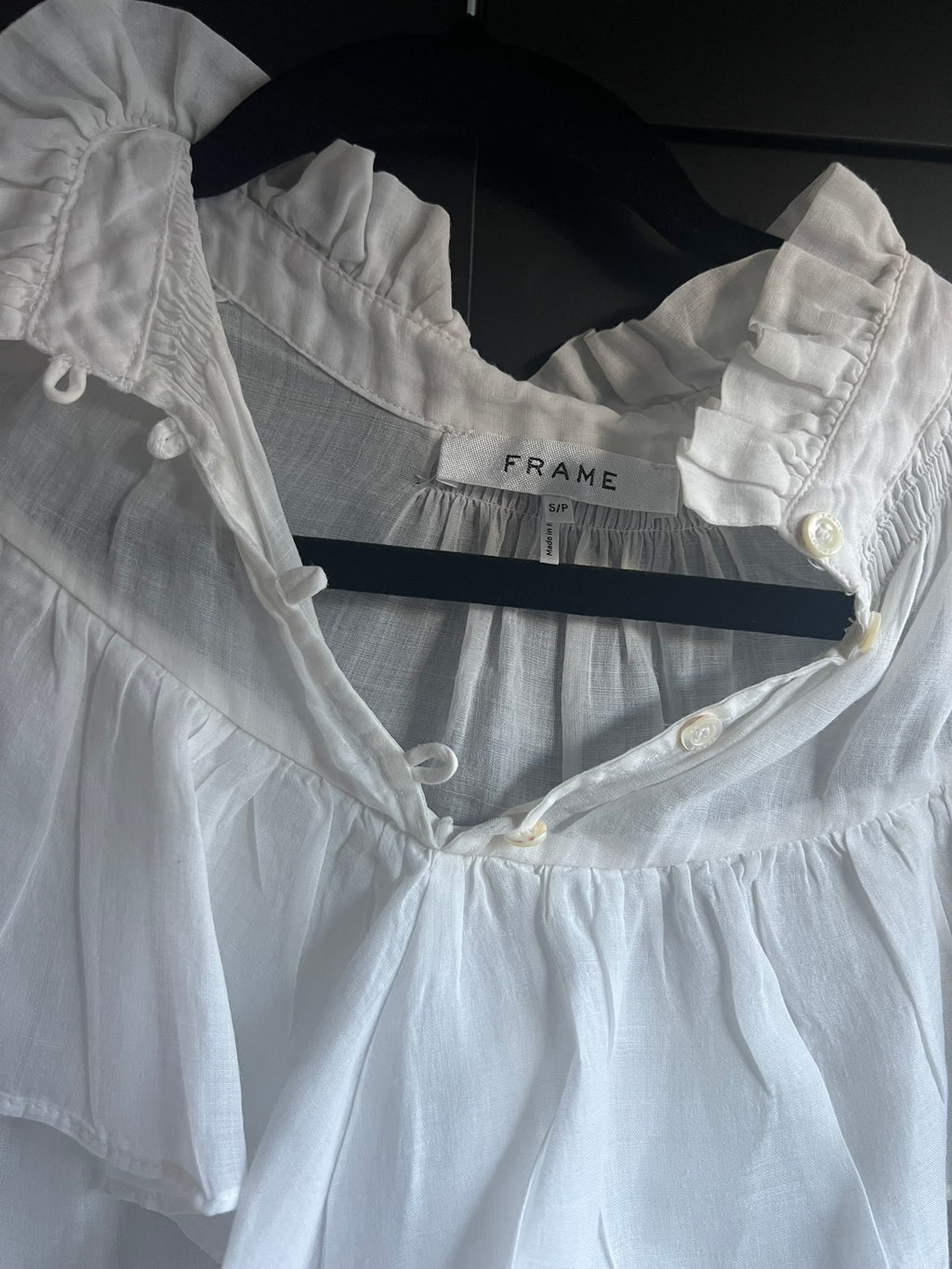 Frame white blouse