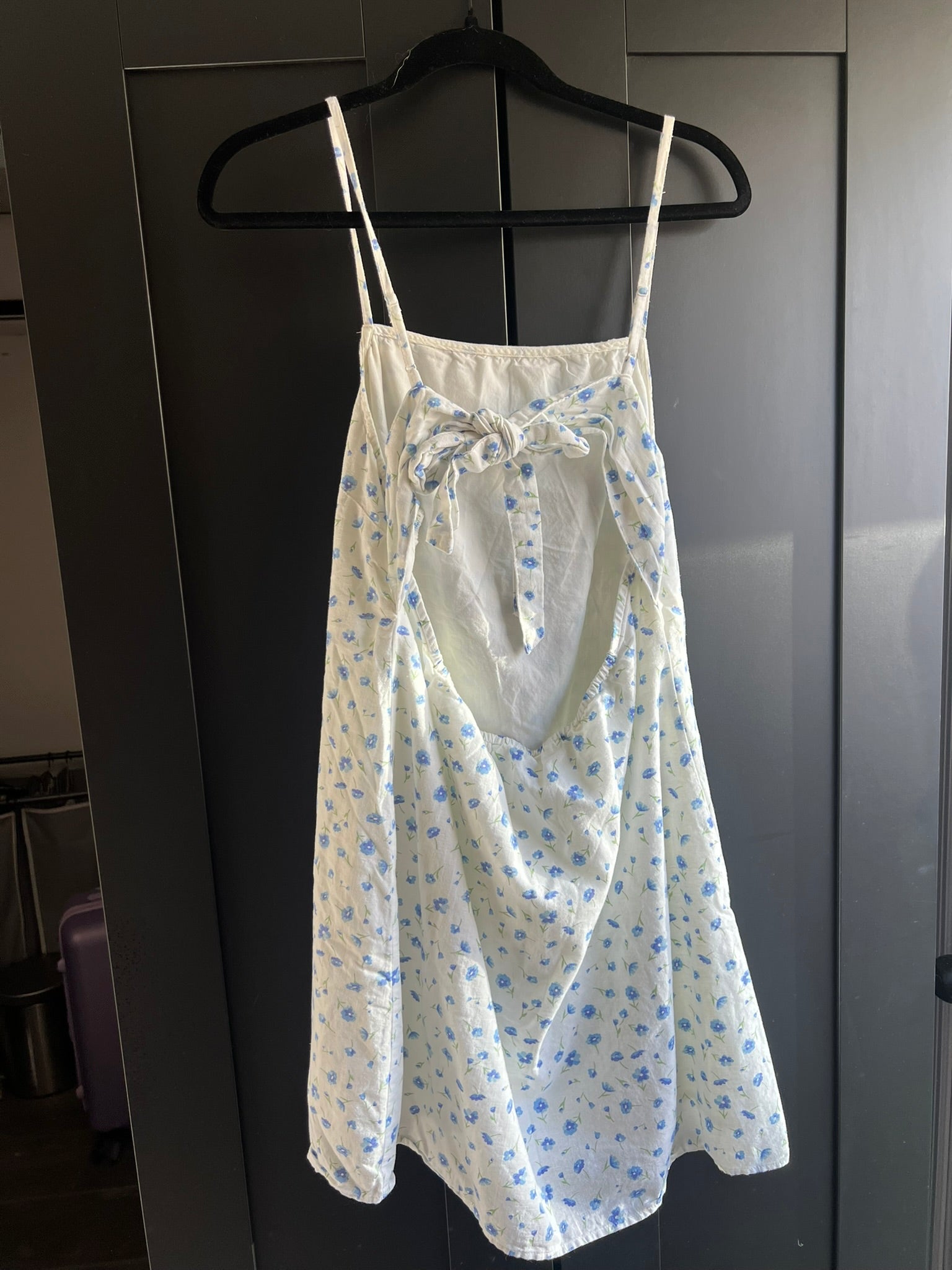 Linen/cotton mini dress