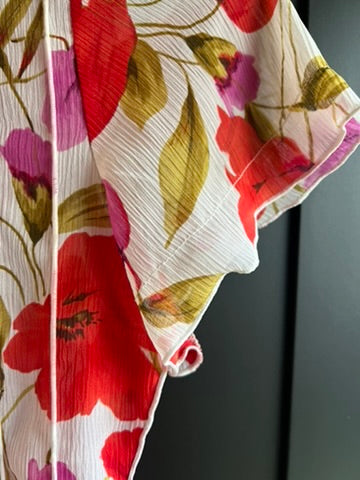 Vintage sheer floral dress