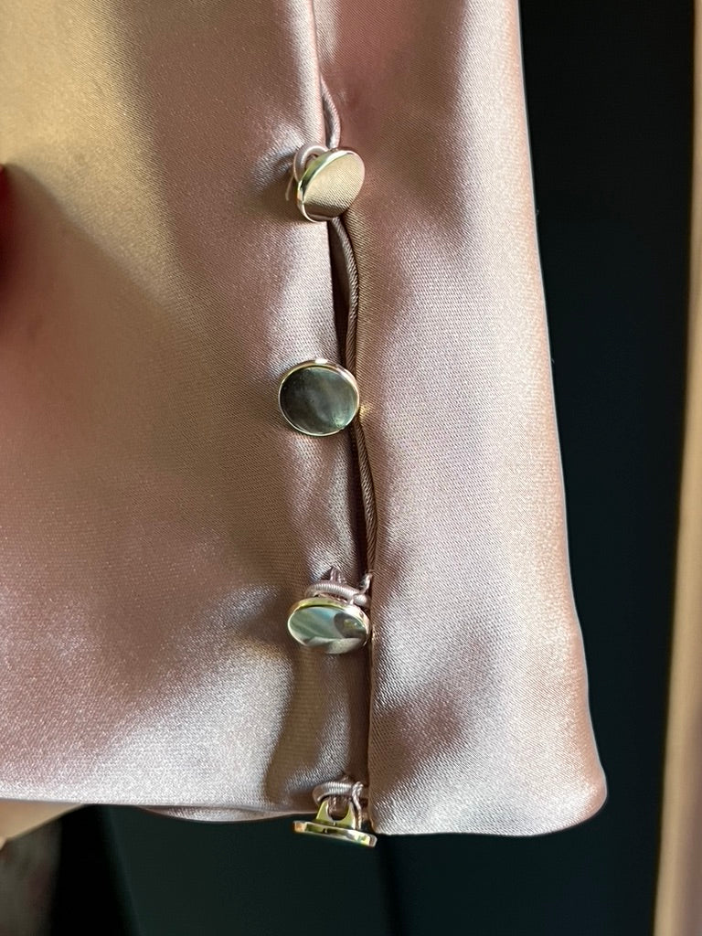 Zara rose gold midi dress