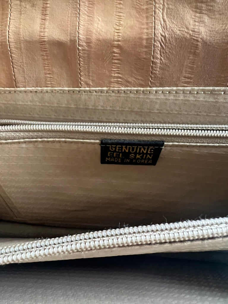 Genuine eel skin purse