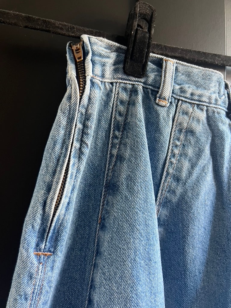 Madewell denim midi skirt