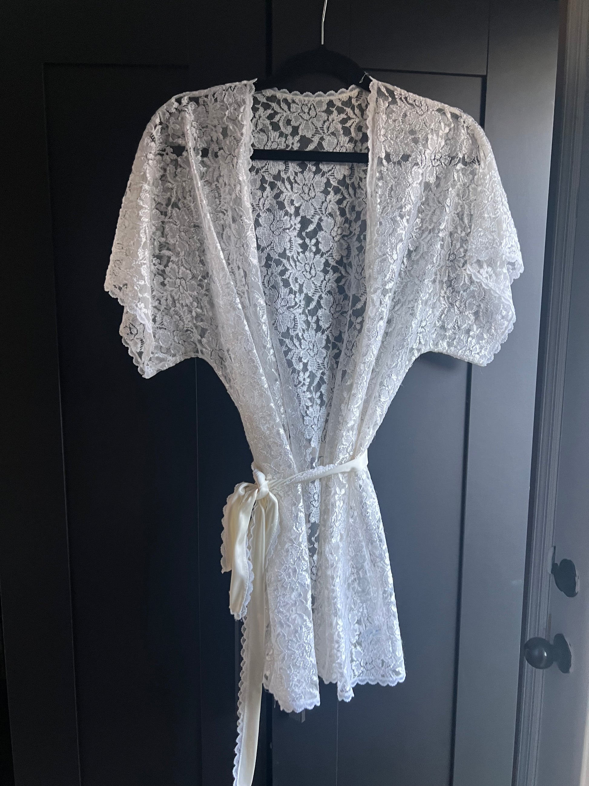 Vintage lace robe