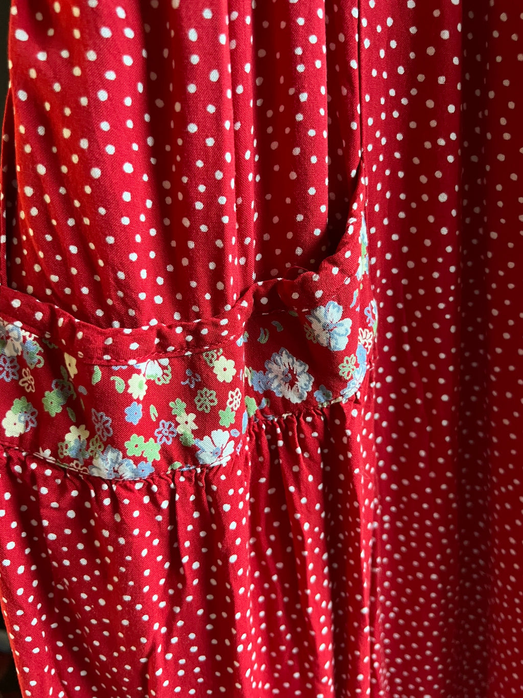 Vintage button-up maxi dress