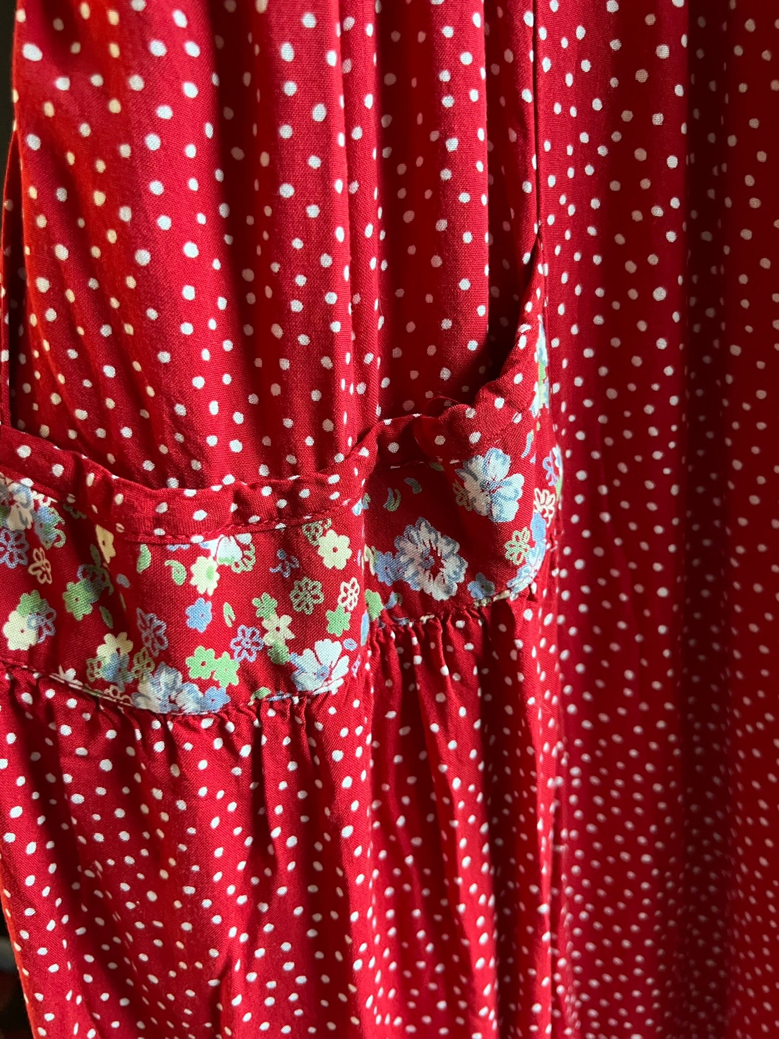 Vintage button-up maxi dress