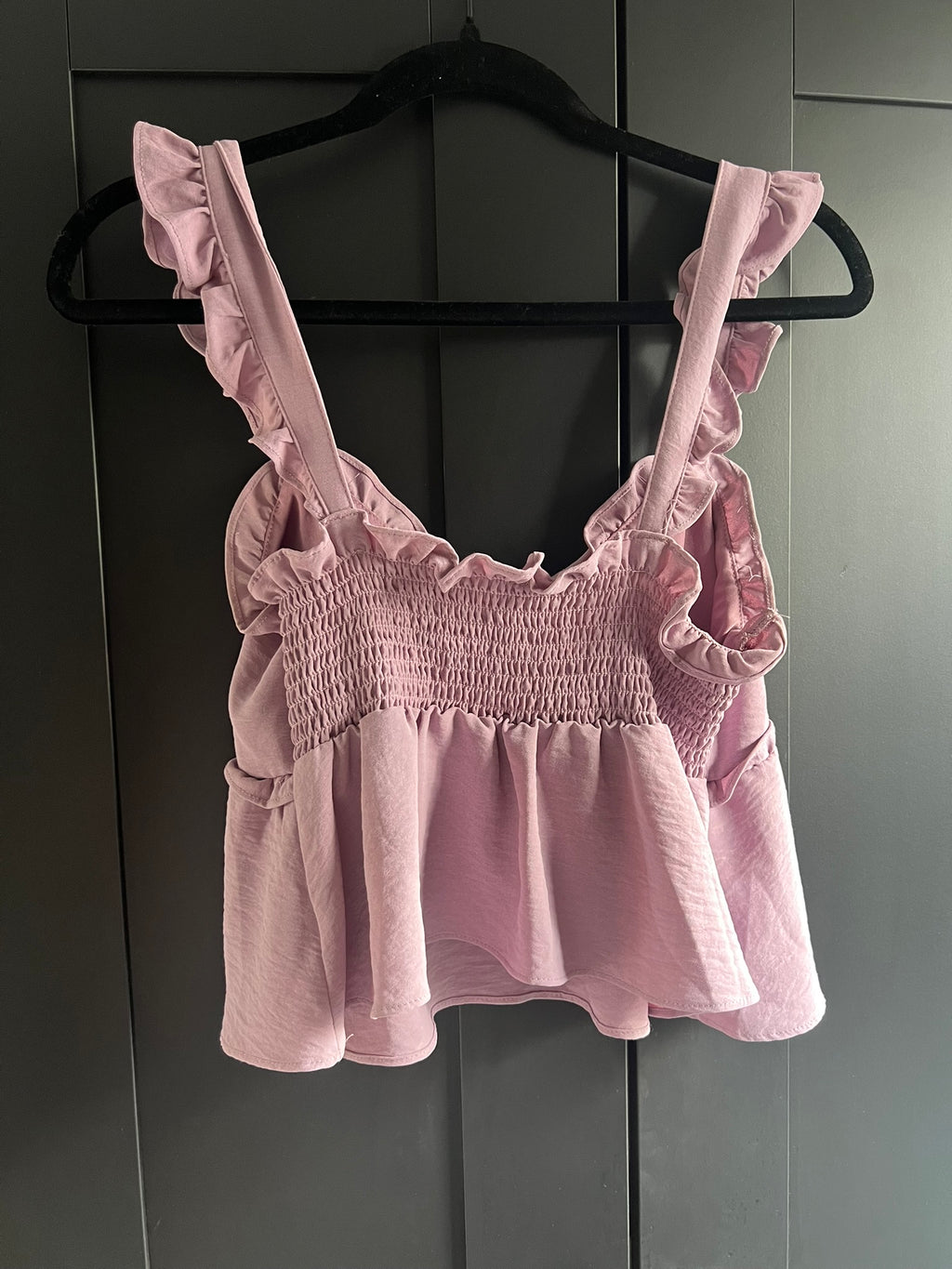 Lilac babydoll crop tank