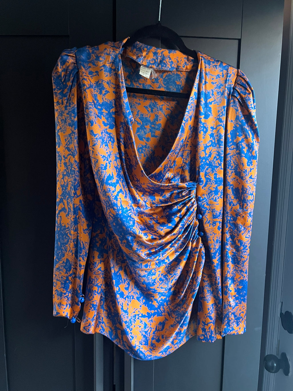 Vintage French silk blouse