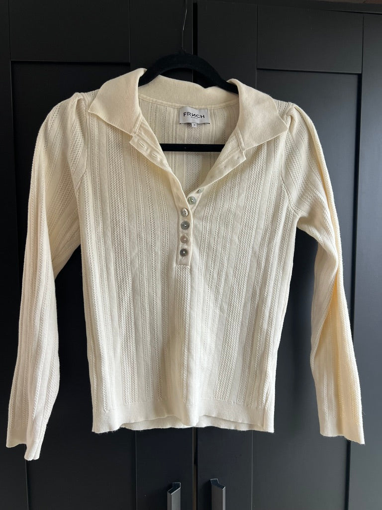 FRNCH Paris knit polo sweater