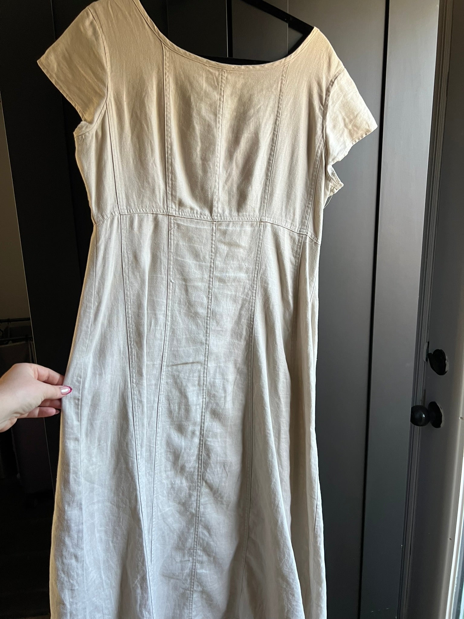 100% linen dress