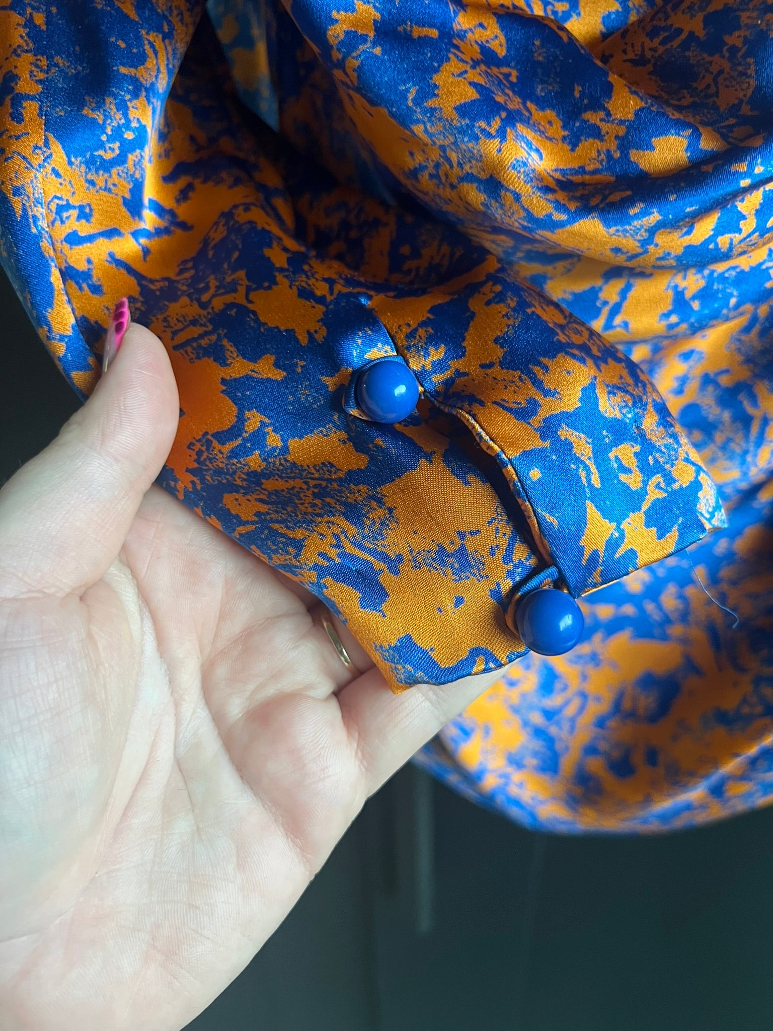 Vintage French silk blouse