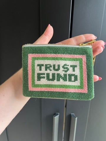 Needlepoint coin purse