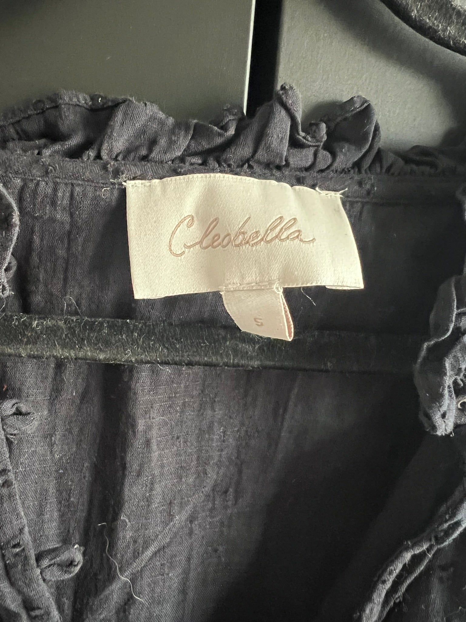 Organic cotton maxi ruffle dress