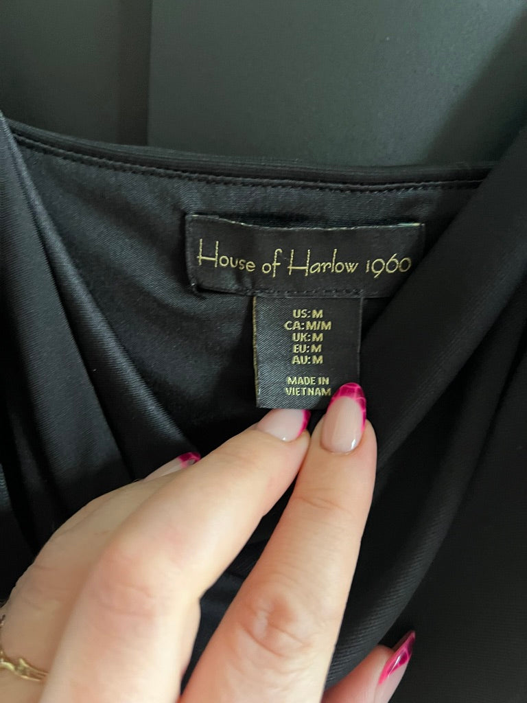 Black bodycon midi dress