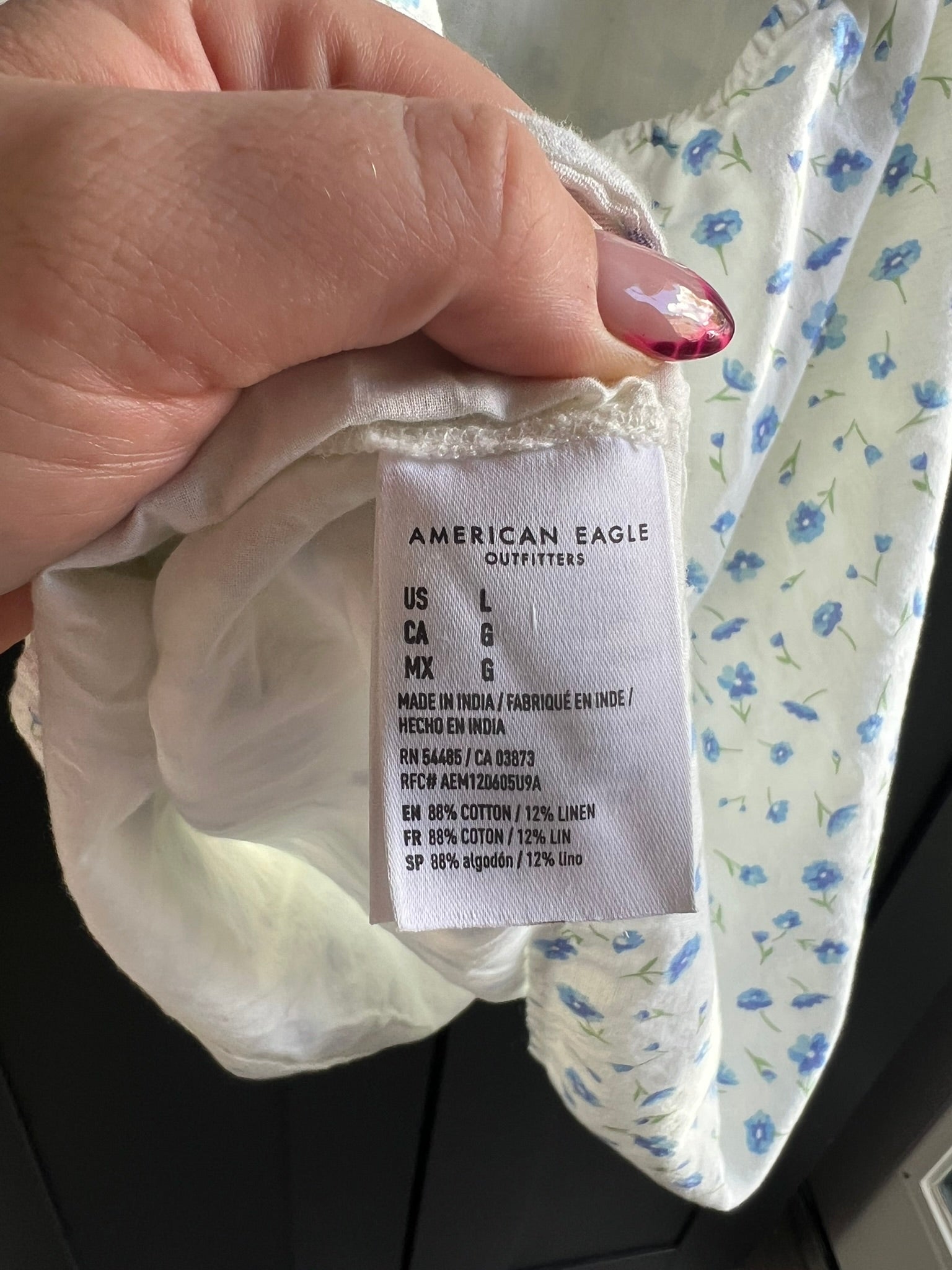 Linen/cotton mini dress