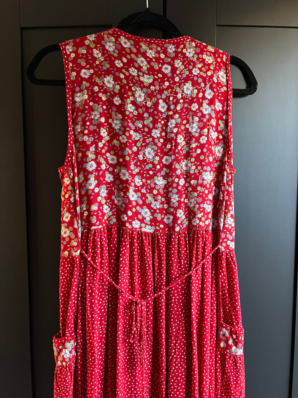 Vintage button-up maxi dress