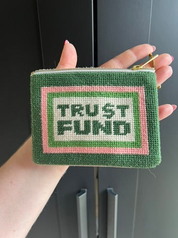 Needlepoint coin purse