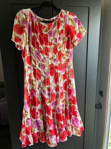Vintage sheer floral dress