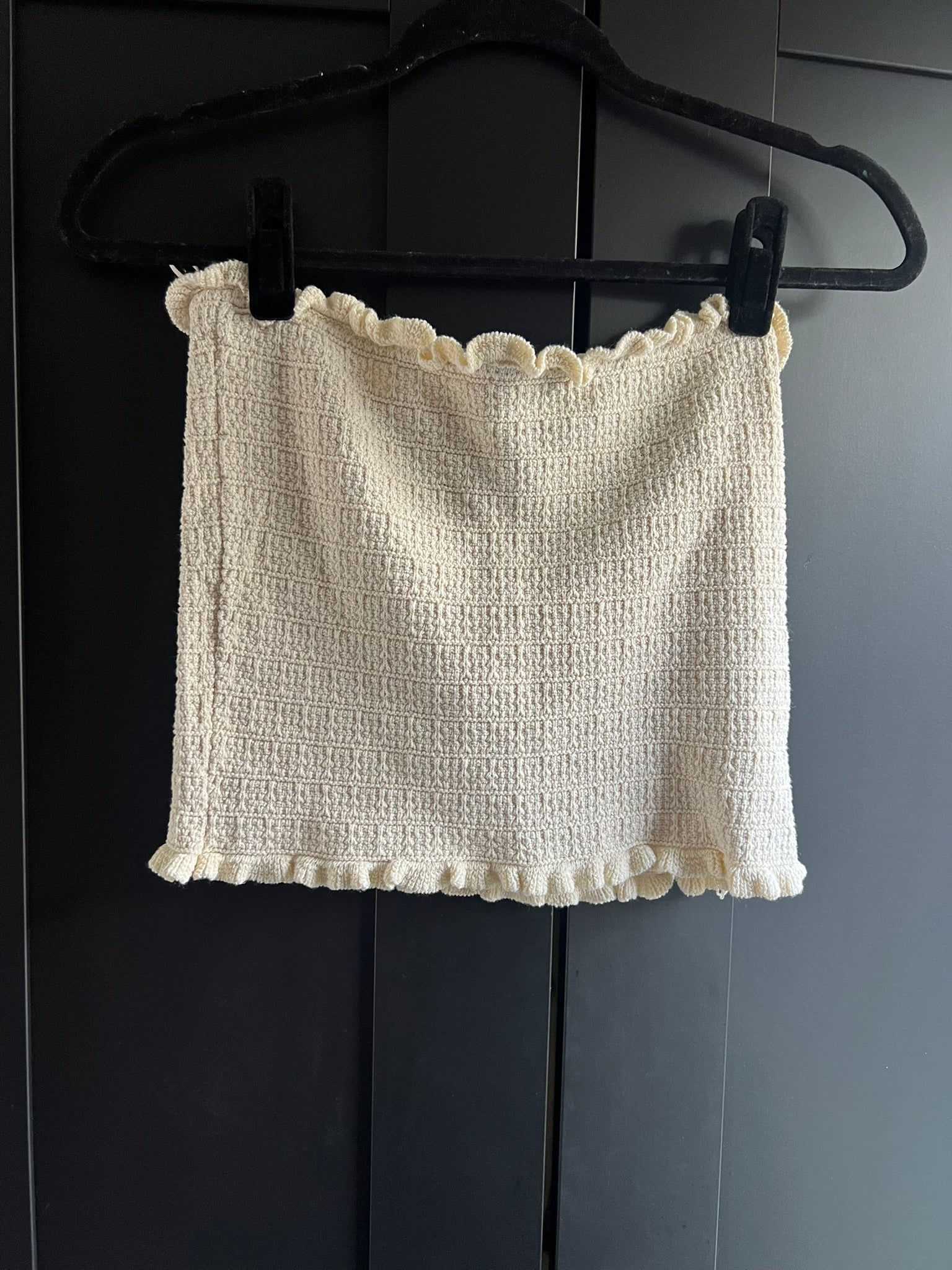 Knit tube top