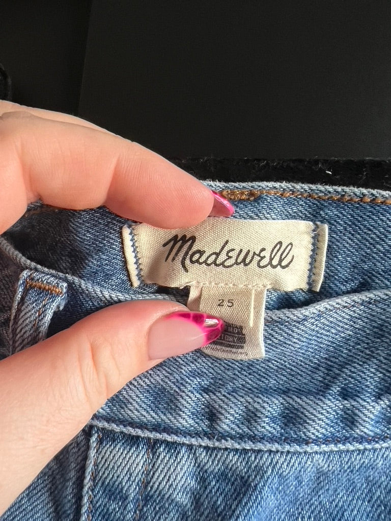 Madewell denim midi skirt