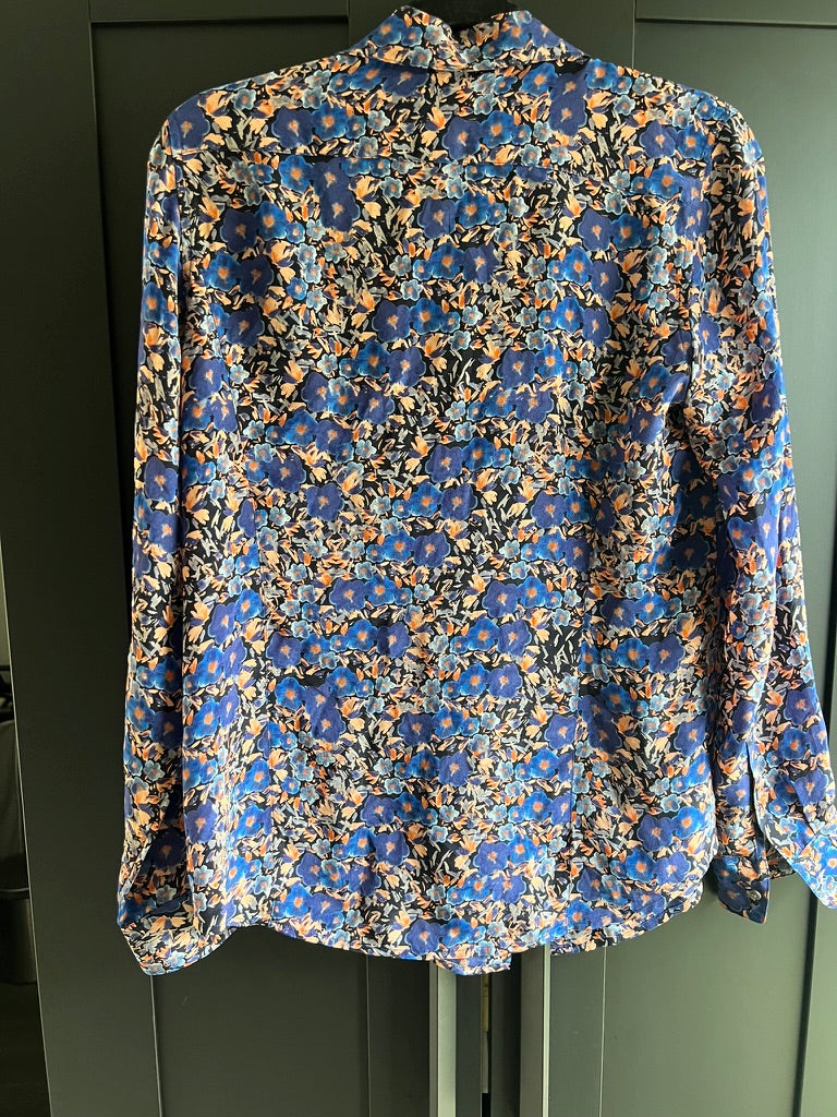 Silk button down blouse