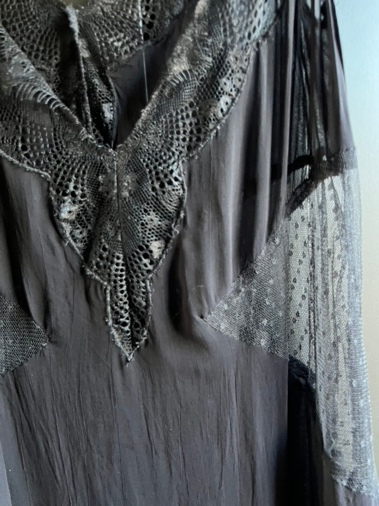 Sheer Zara black lace dress