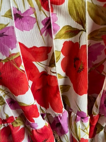 Vintage sheer floral dress