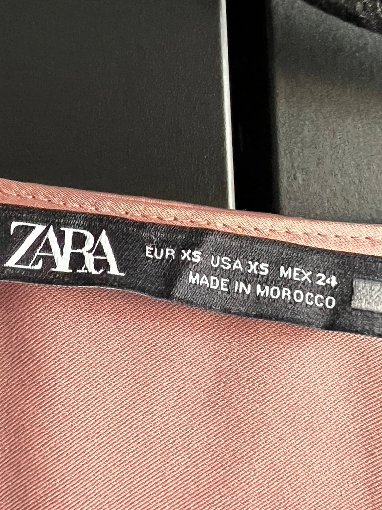 Zara rose gold midi dress