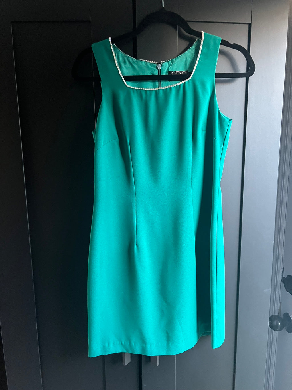 Vintage mini emerald green dress