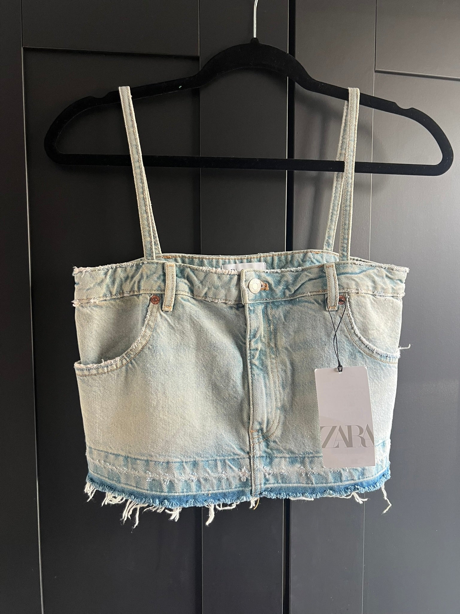 Zara denim tank