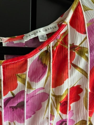 Vintage sheer floral dress