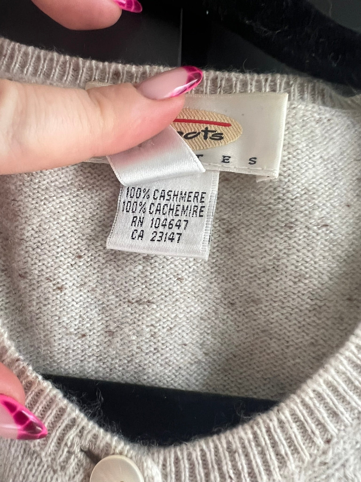 Vintage cashmere cardigan