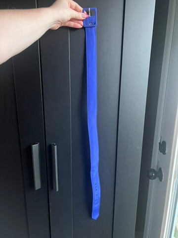 Vintage blue nylon belt