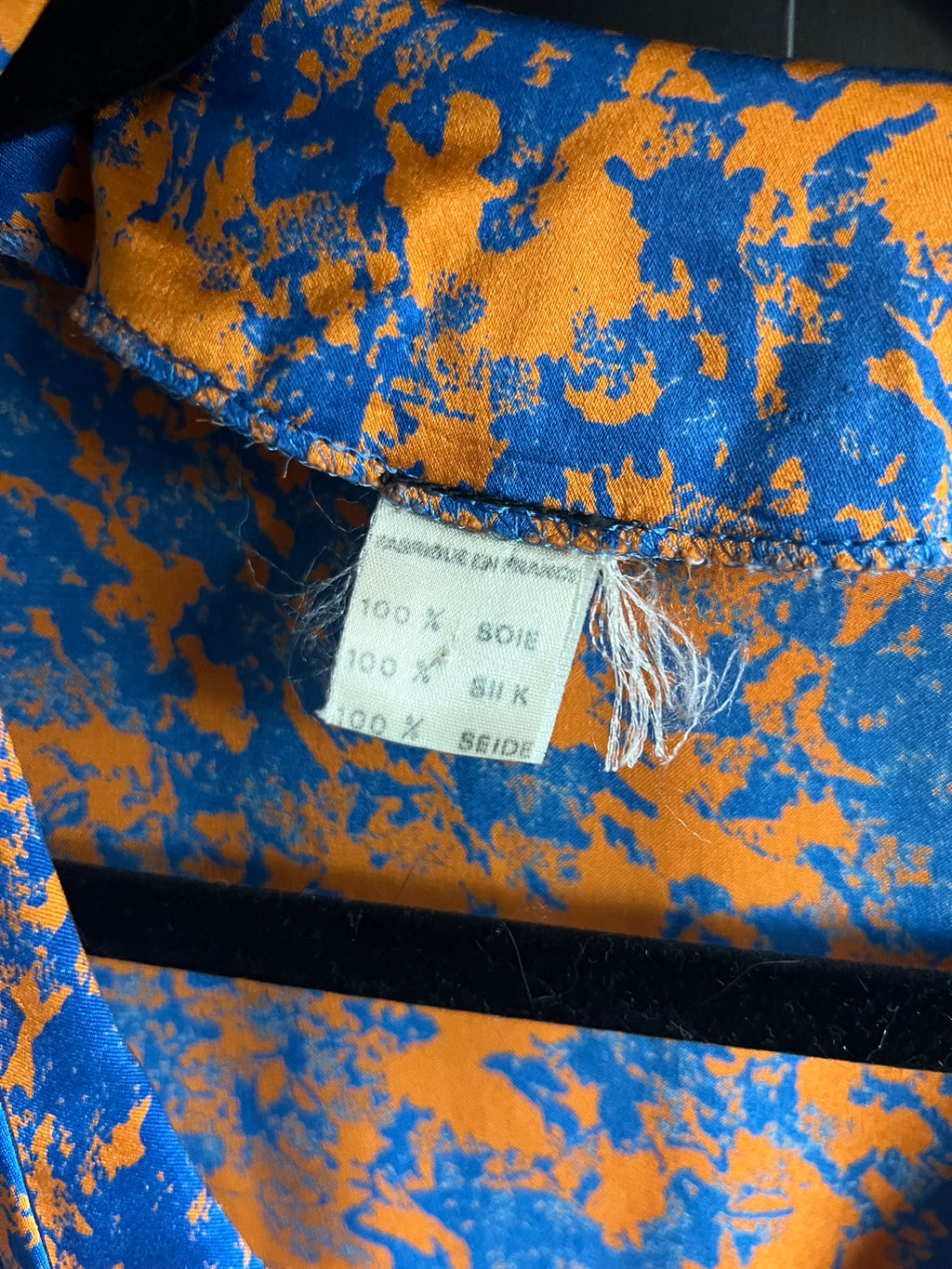 Vintage French silk blouse