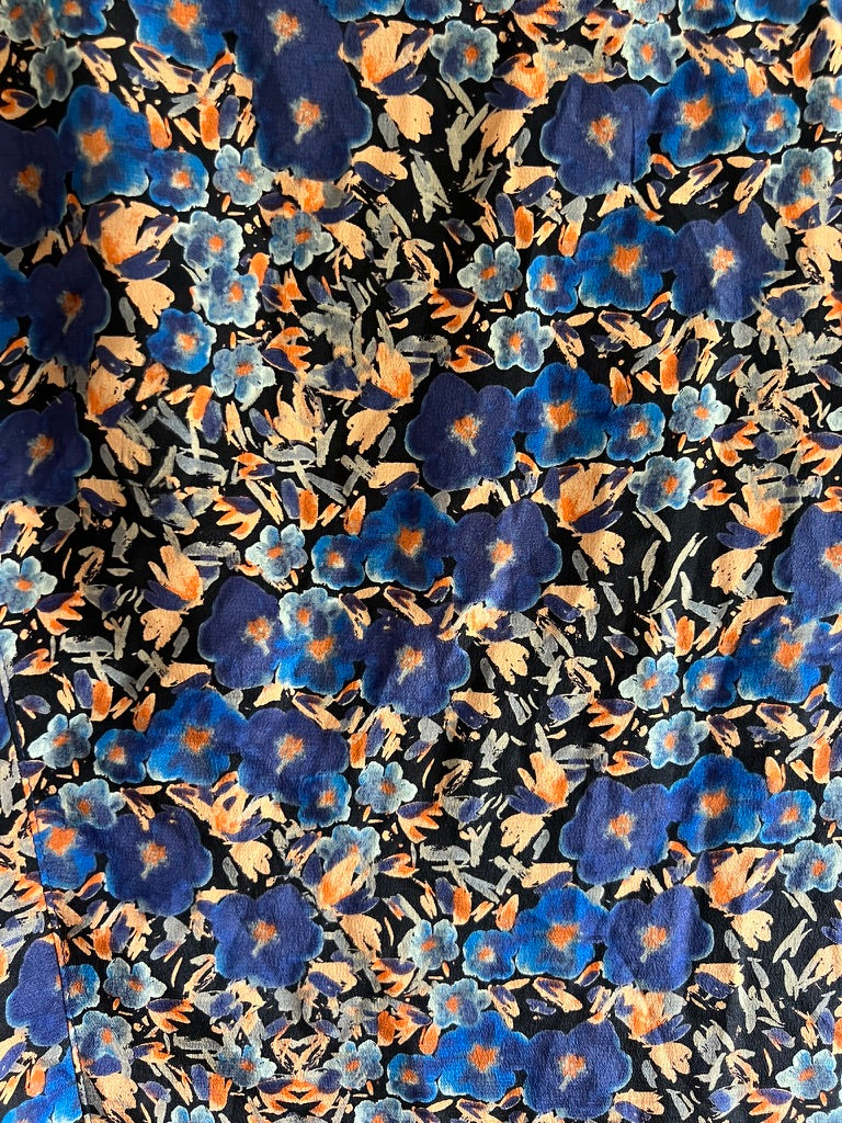 Silk button down blouse