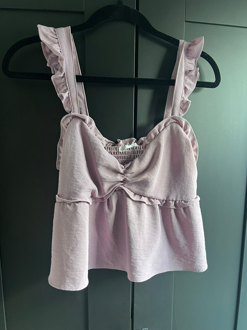 Lilac babydoll crop tank